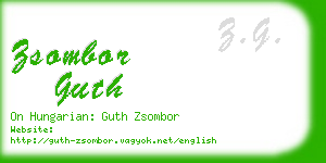 zsombor guth business card